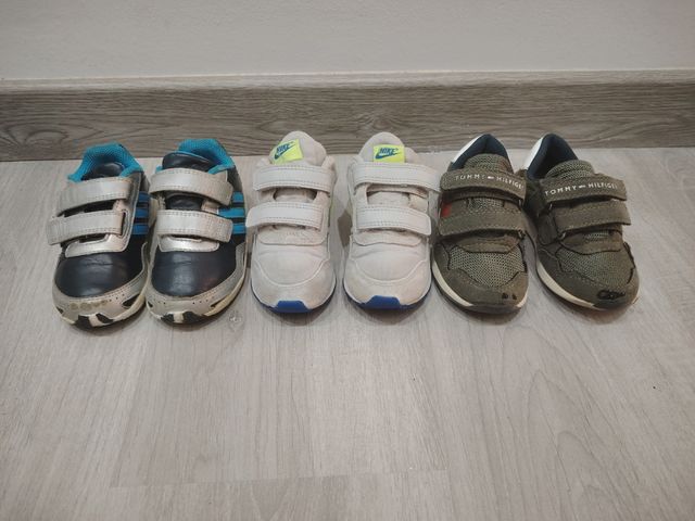 Lote de 3 zapatillas deportivas niño