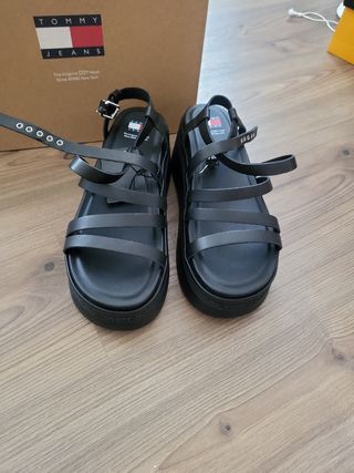 Sandalias negras Tommy jeans talla 39