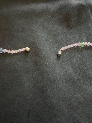 Collana donna con perline colorate