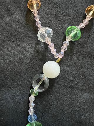 Collana donna con perline colorate