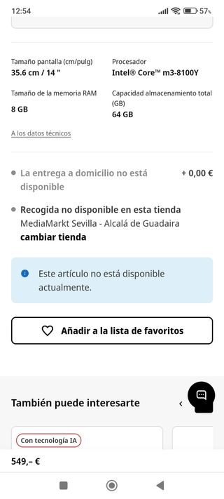 CHROMEBOOK ASUS 14" NUEVO
