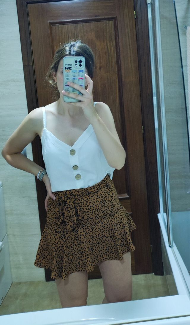 Falda pantalón estampada