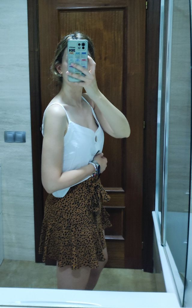 Falda pantalón estampada