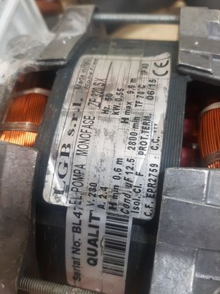 Bomba lavavajillas industrial