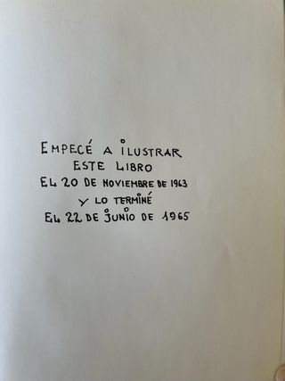 Libro antiguo “Platero y yo” Ilustrado