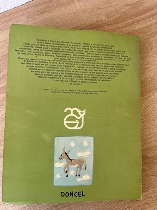 Libro antiguo “Platero y yo” Ilustrado