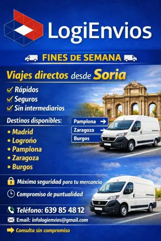 Transporte fines de semana desde 40€