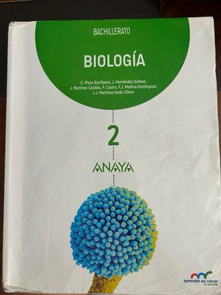 Biologia 2 bachillerato anaya