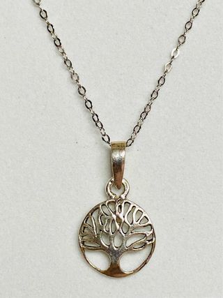 Colgante arbol de la vida y cadena plata ley 925