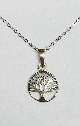 Colgante arbol de la vida y cadena plata ley 925