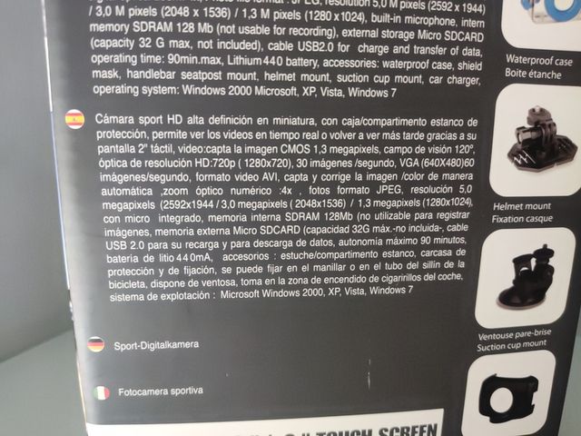 Telecamera sportiva HD Sonic