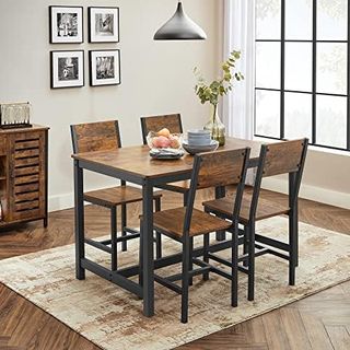 Sedie da Pranzo, Set di 2 Sedie da Cucina, Strutt