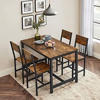 Sedie da Pranzo, Set di 2 Sedie da Cucina, Strutt