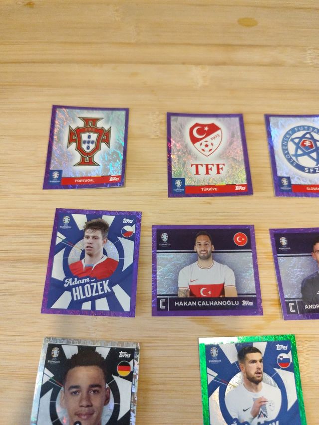 Cromo paralelo Topps euro stickers