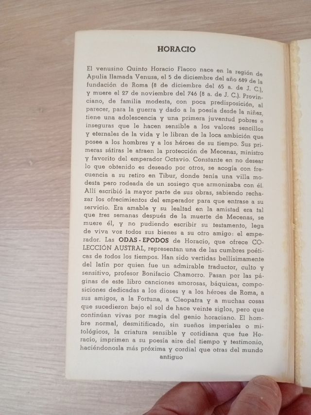 HORACIO. ODAS - EPODOS.