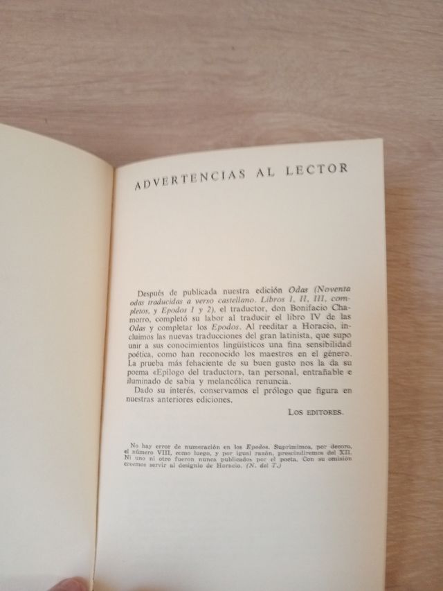 HORACIO. ODAS - EPODOS.