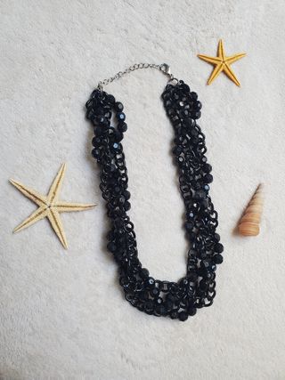 Collar vintage cadenas y bolitas