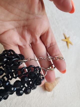 Collar vintage cadenas y bolitas