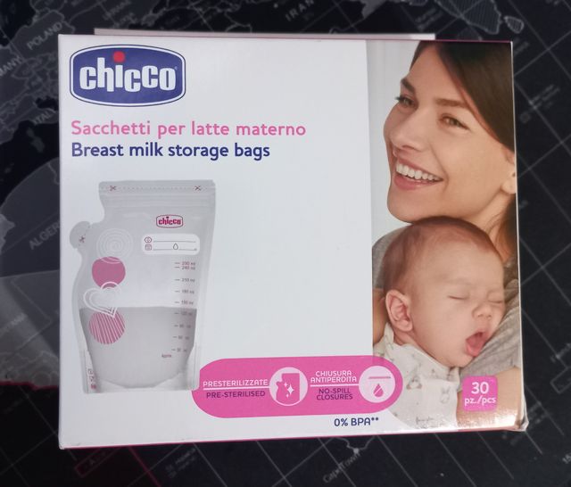 Bolsas para leche materna marca Chicco