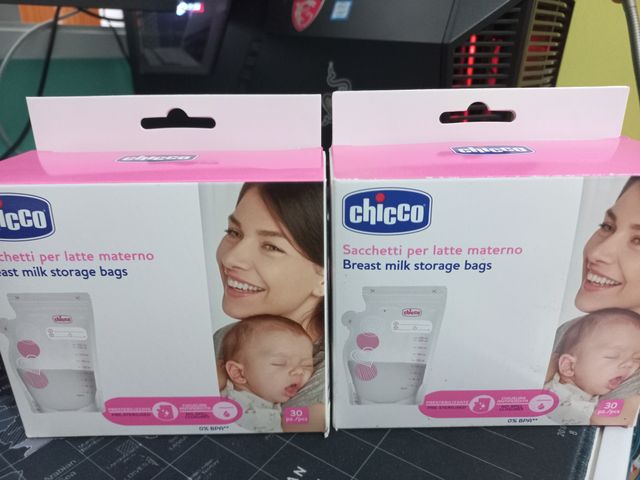 Bolsas para leche materna marca Chicco