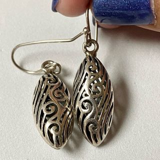 Pendientes cordobeses calados en plata de ley 925