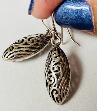 Pendientes cordobeses calados en plata de ley 925