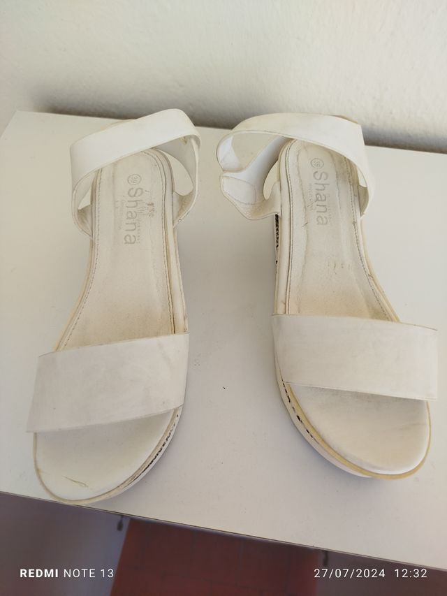 Sandalias plataforma blancas