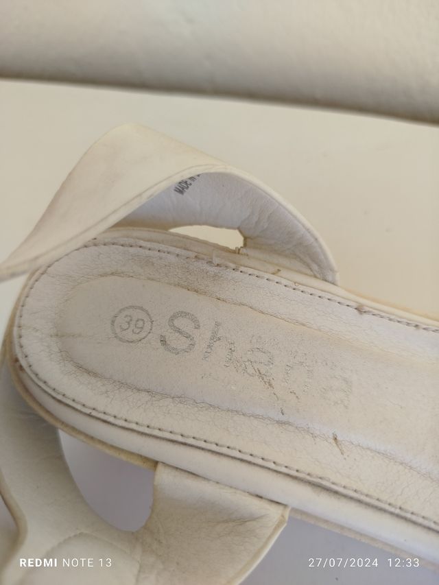 Sandalias plataforma blancas