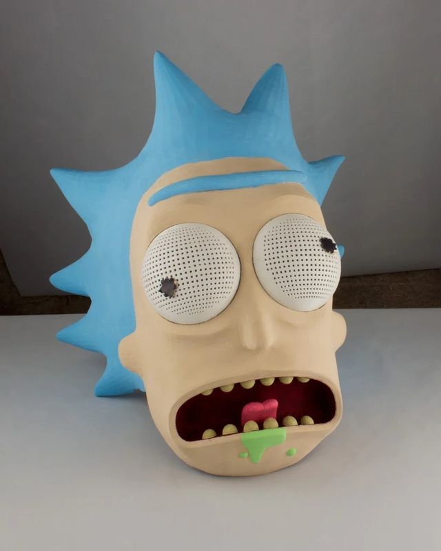 🥒 Máscara Rick de Rick y Morty Cosplay