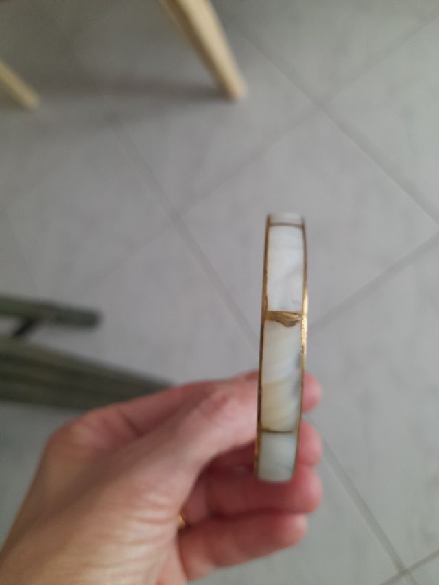 Bracciale madreperla e ottone