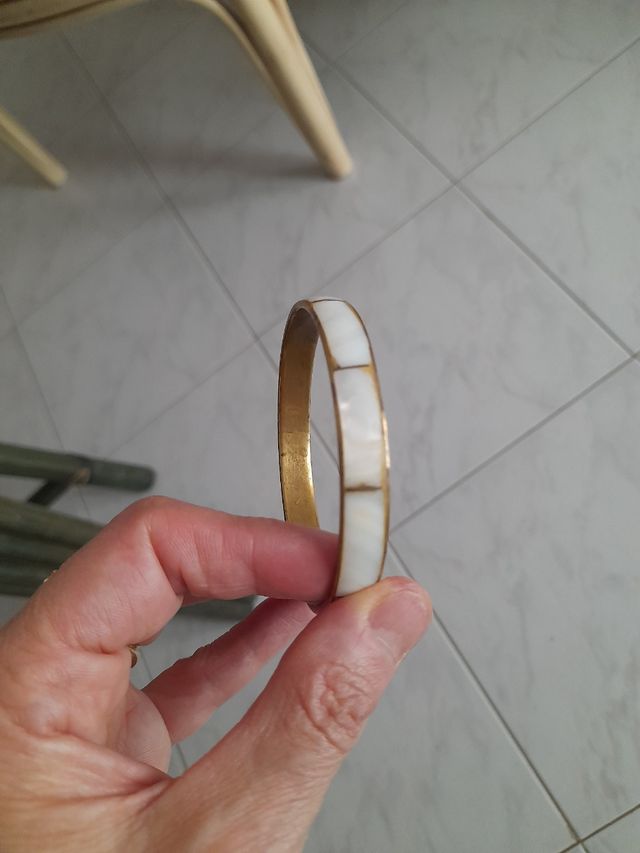Bracciale madreperla e ottone
