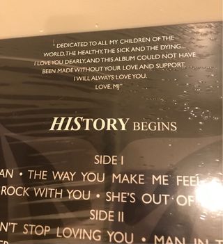 Michael Jackson 3 LP HISTORY NUEVO NEW