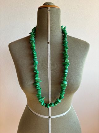 Collana Gaspeite Vintage Pietra Preziosa Rara