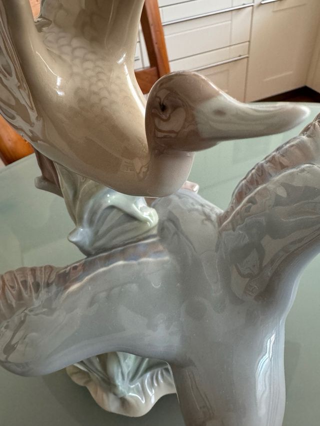 Lladró Patos alzando el vuelo..