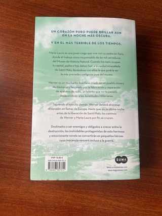 Novela: la luz que no puedes ver, de anthony doerr