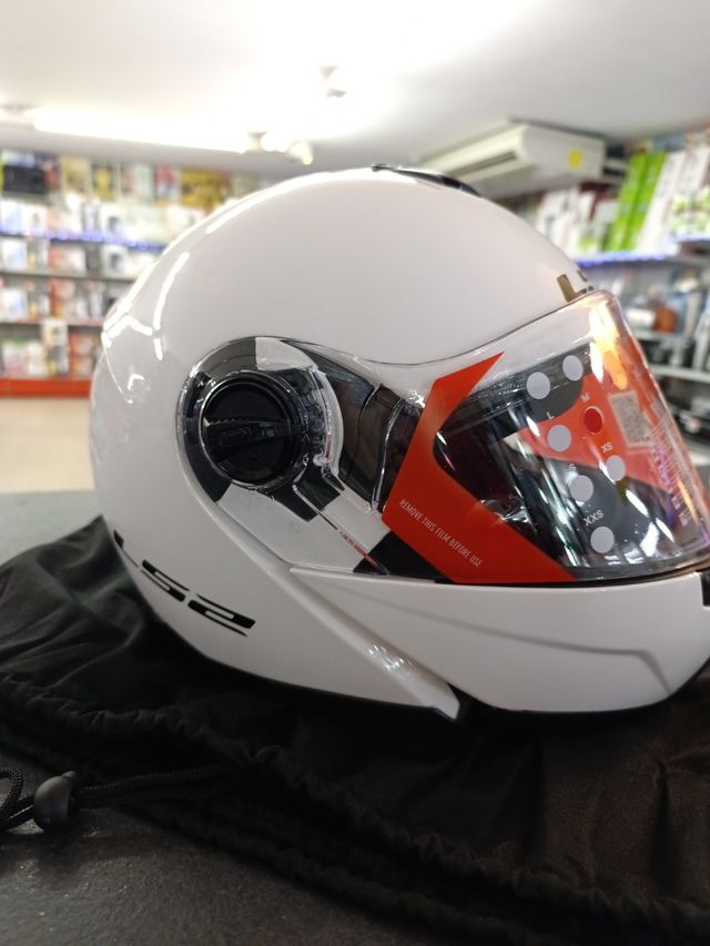 Casco LS2 Storbe Abatible Blanco T. M