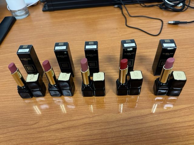 5 Barras de labios guerlain kiss kiss tender