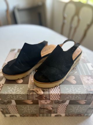 Sandalias plataforma negras