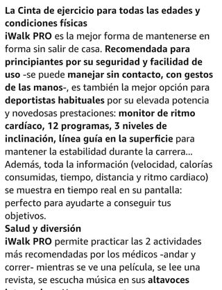 Cinta de andar y correr iWalk Pro