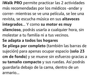 Cinta de andar y correr iWalk Pro