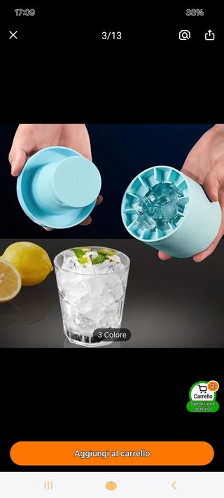 Crea cubetti di ghiaccio fino a 60 cubetti