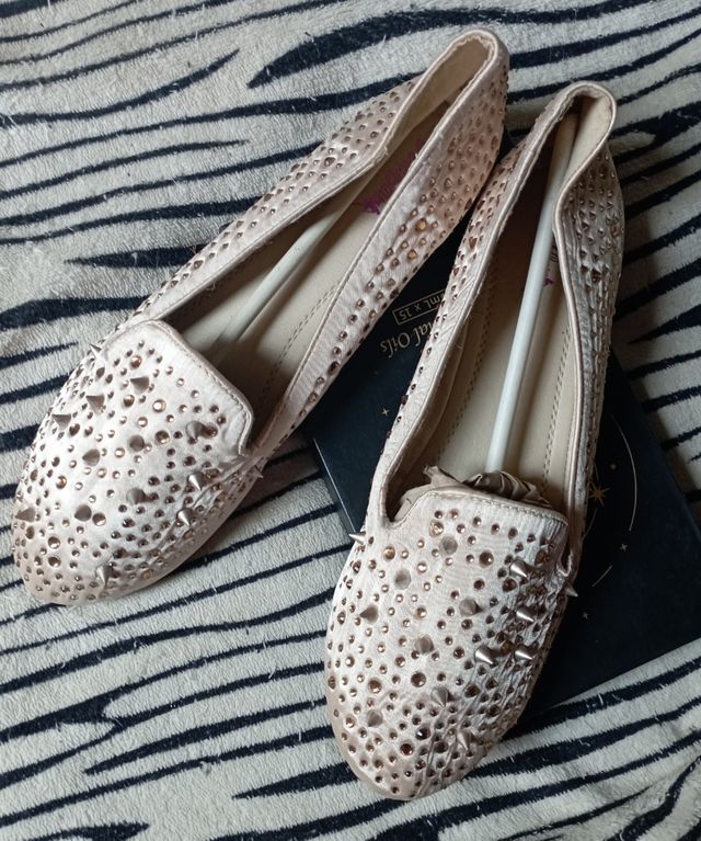 Vera Blum ballerina donna vari numeri beige oro.