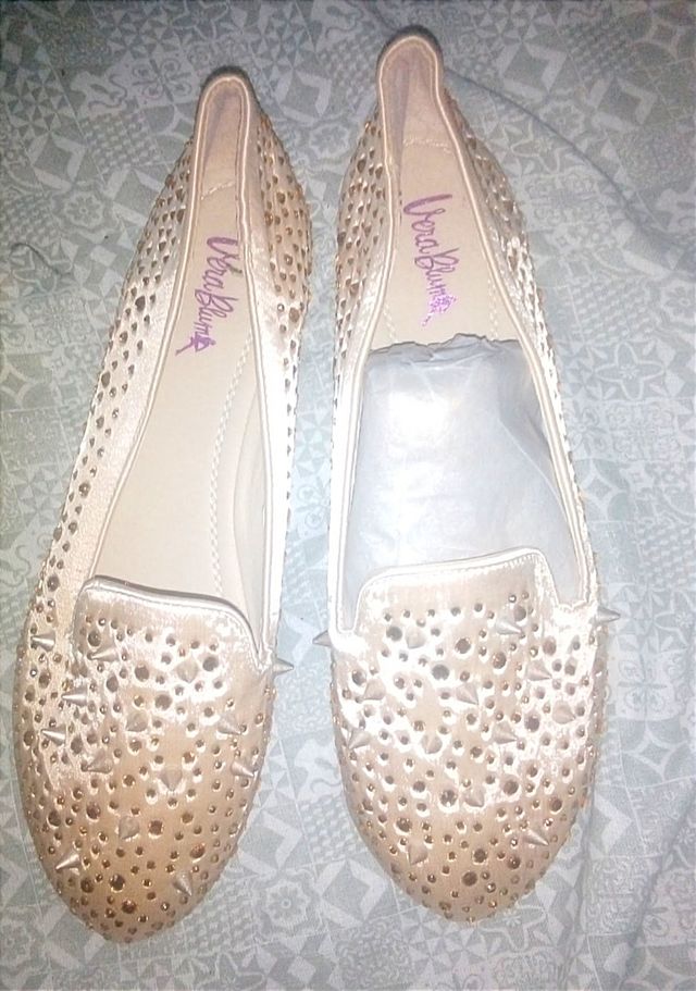 Vera Blum ballerina donna vari numeri beige oro.