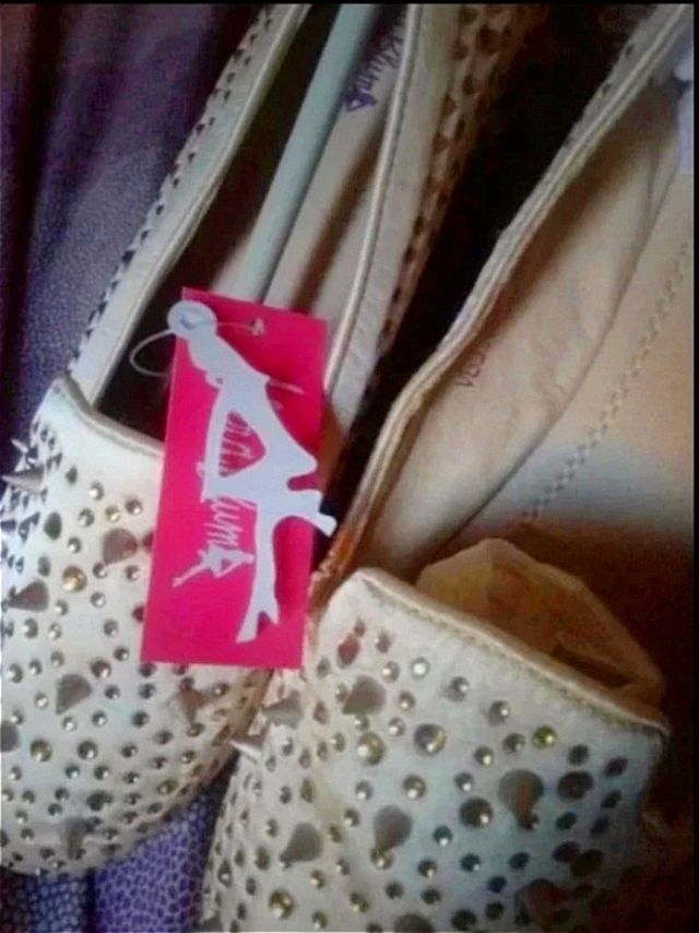 Vera Blum ballerina donna vari numeri beige oro.