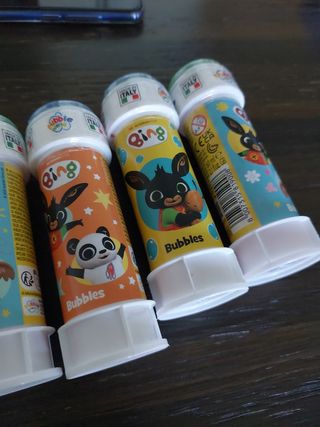 Bolle sapone bing n.5 flaconi nuovi