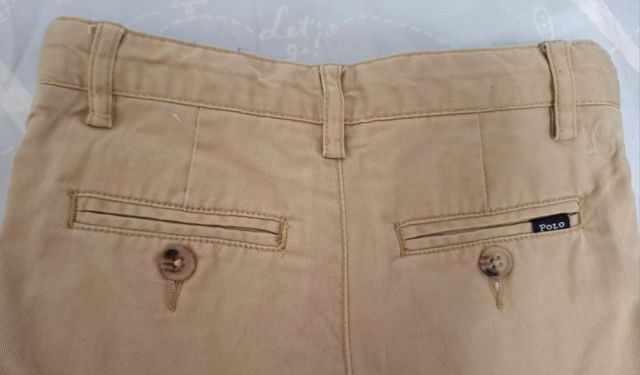 Pantalon T.3 Ralph Lauren beige con cinturon