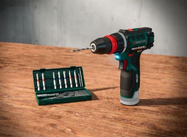 Atornilladora taladradora recargable 12 V