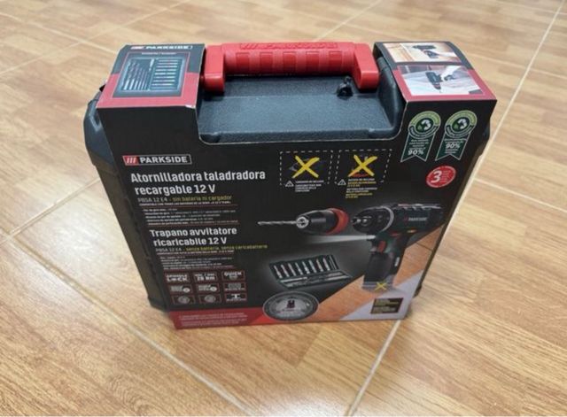 Atornilladora taladradora recargable 12 V