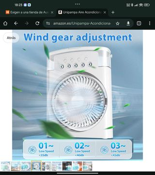 Ventilador portatil 6 en 1 BLANCO