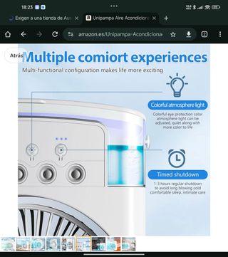 Ventilador portatil 6 en 1 BLANCO